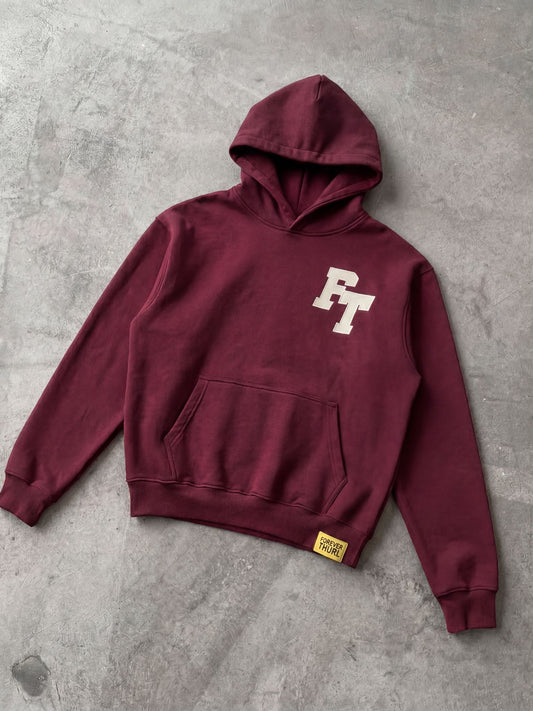 24/7 THURL Hoodie - WINE RED